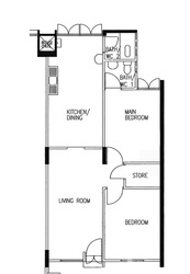 Blk 232 Kebun Baru Palm View (Ang Mo Kio), HDB 3 Rooms #552464571